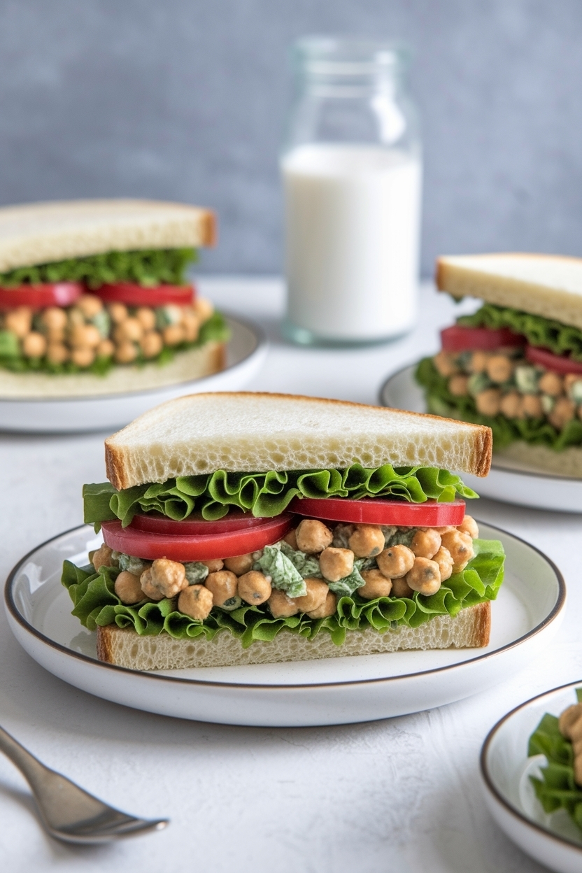 chickpea salad sandwich recipe vegan