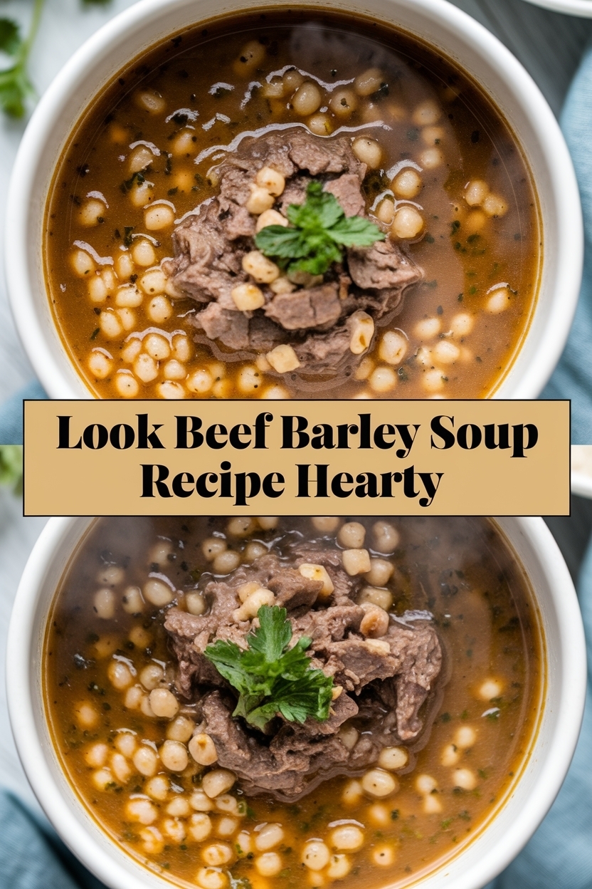 beef barley soup recipe hearty