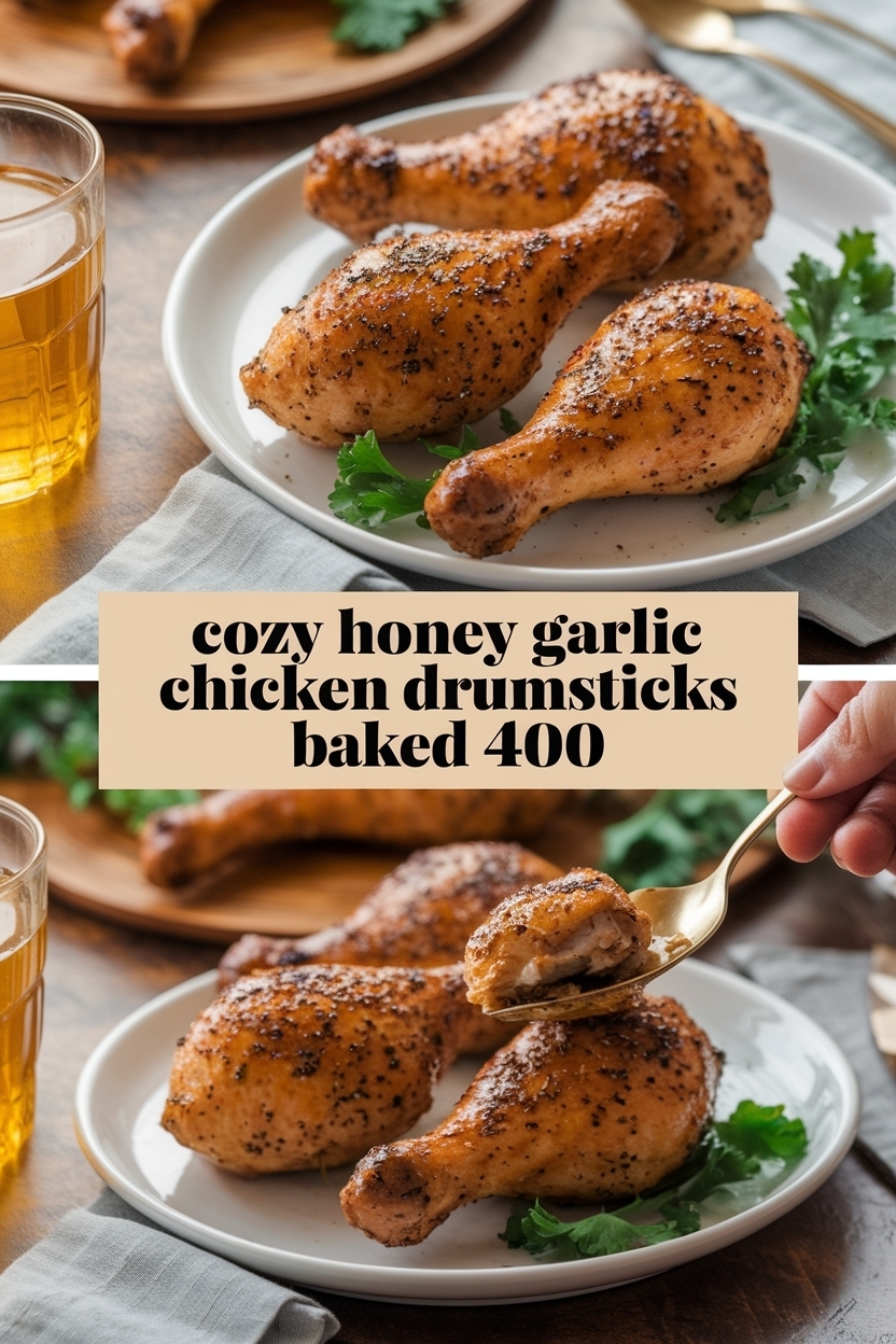 honey garlic chicken drumsticks baked 400