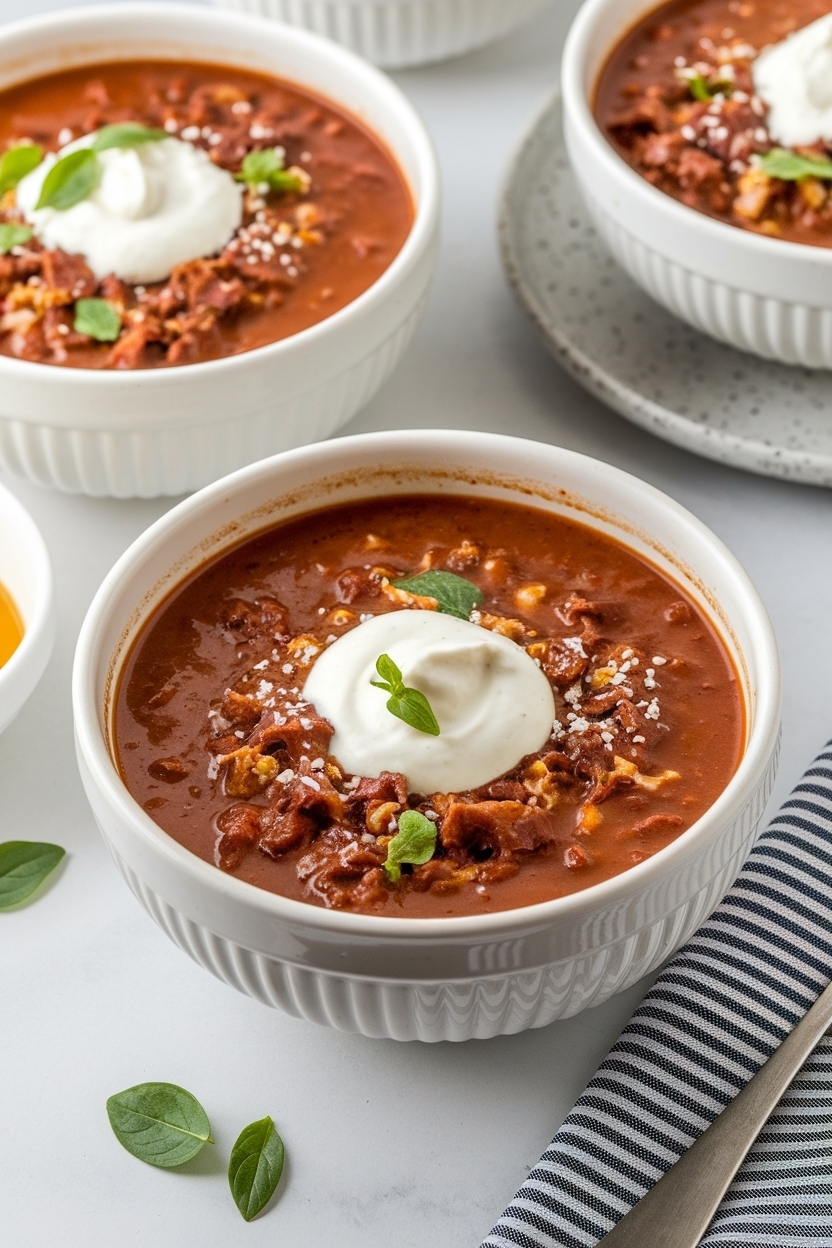 lasagna soup crockpot creamy ricotta