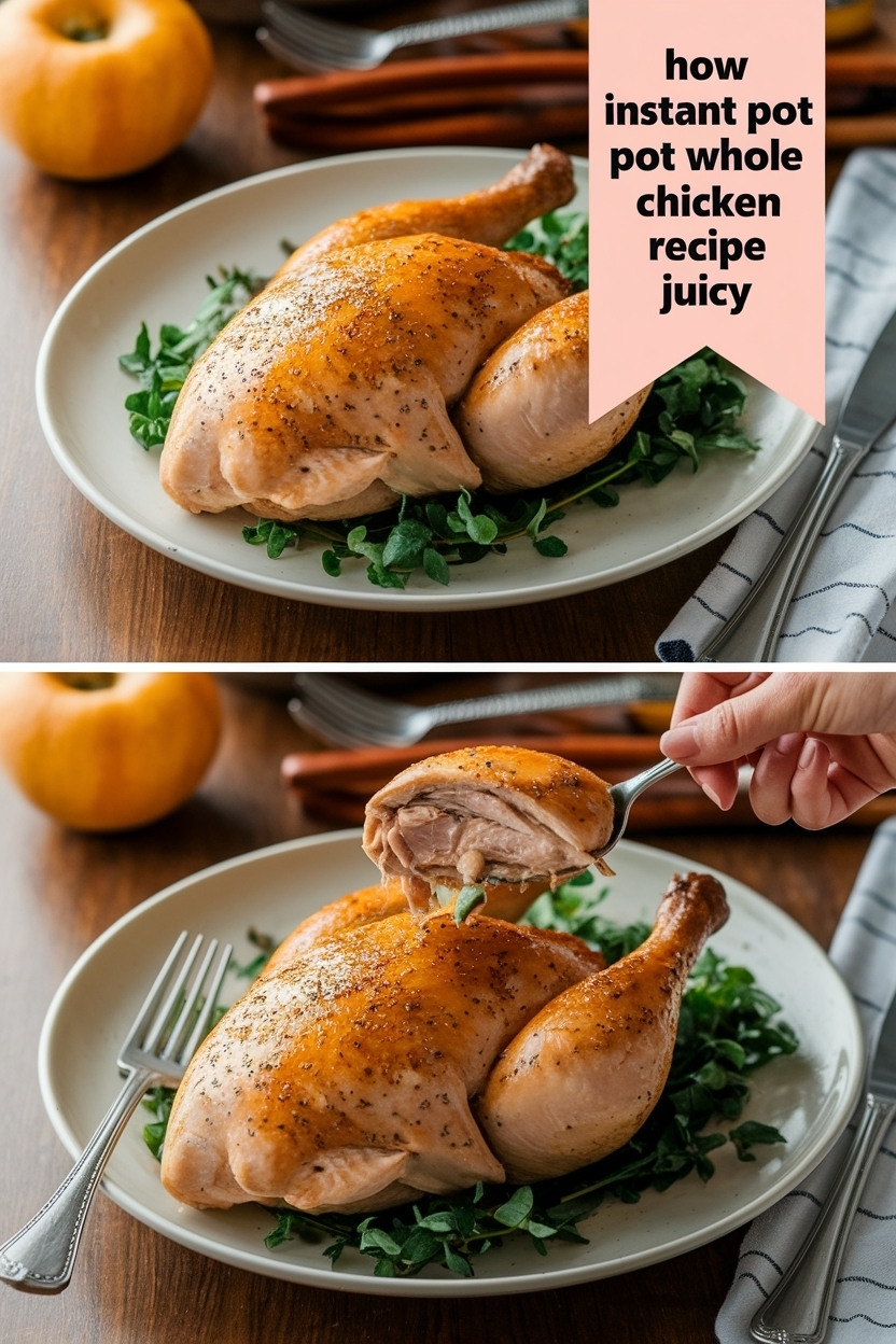 instant pot whole chicken recipe juicy