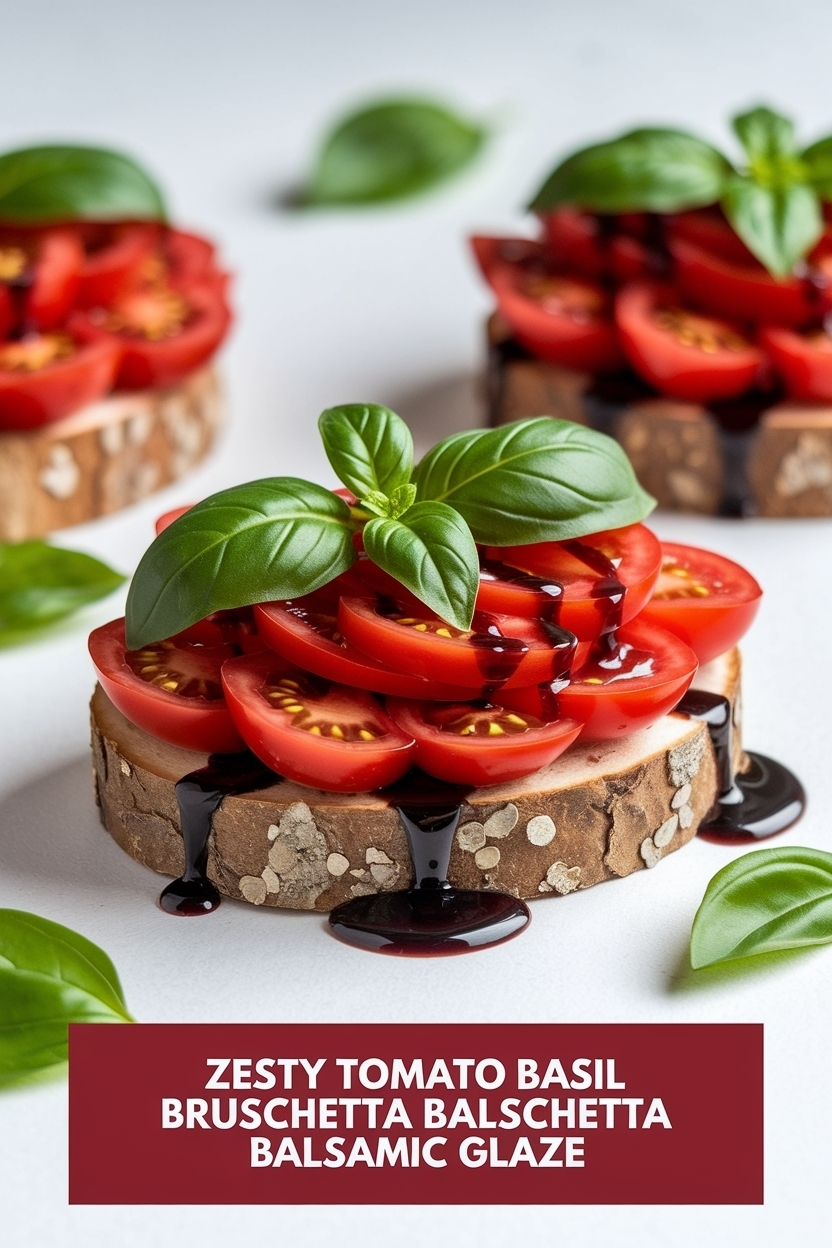 tomato basil bruschetta balsamic glaze