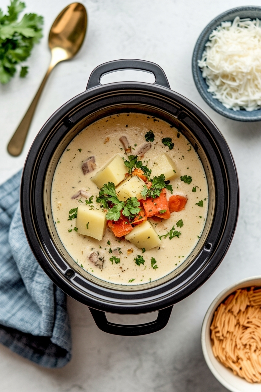 potato soup recipe slow cooker loaded