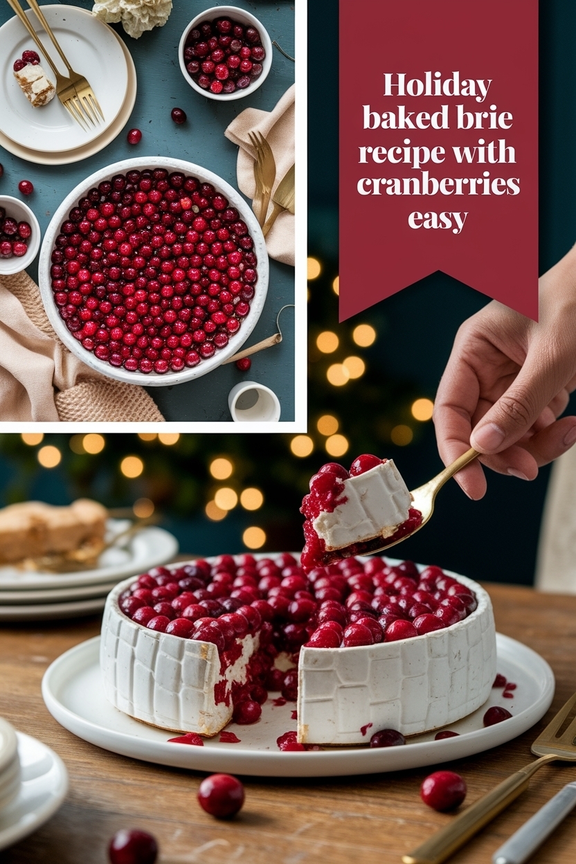 baked brie recipe with cranberries easy