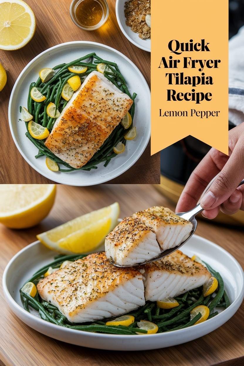 air fryer tilapia recipe lemon pepper