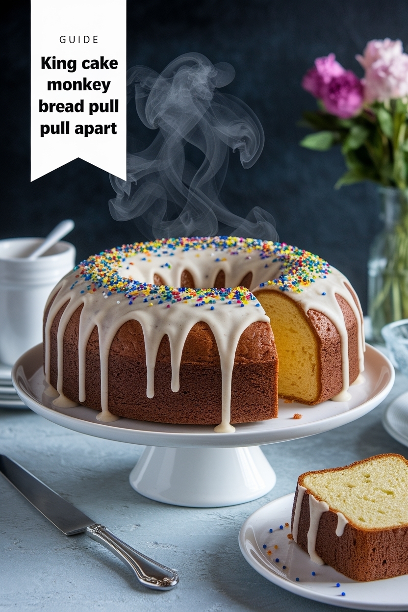 king cake monkey bread pull apart