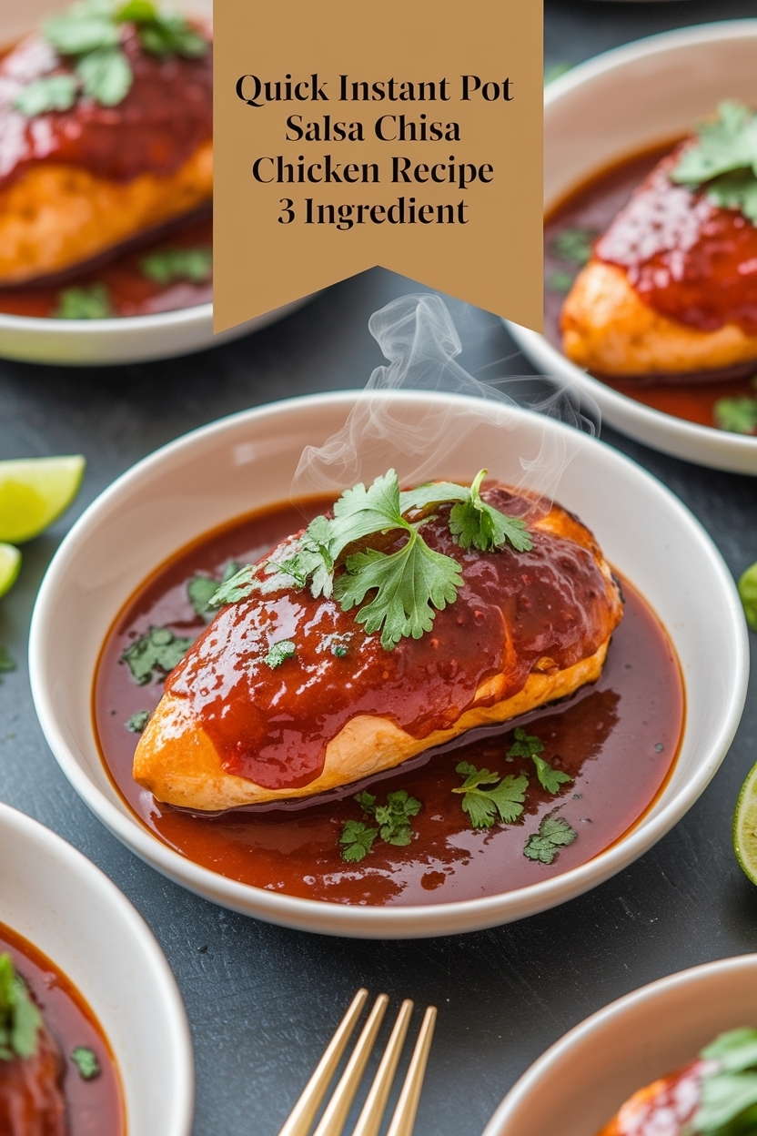 instant pot salsa chicken recipe 3 ingredient