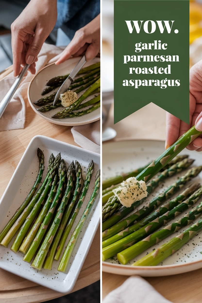 garlic parmesan roasted asparagus
