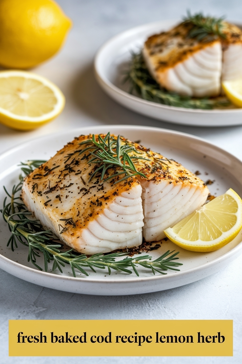 baked cod recipe lemon herb