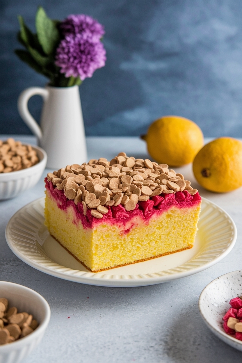 rhubarb dump cake yellow cake mix