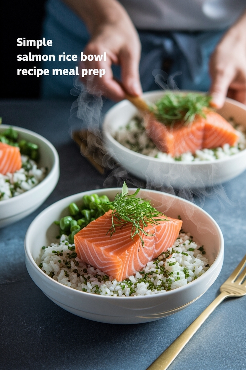 salmon rice bowl recipe meal prep