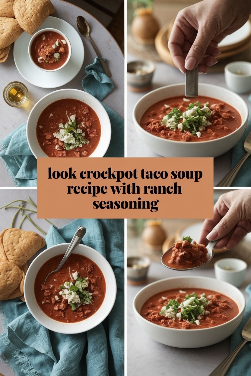 crockpot taco soup recipe with ranch seasoning - Extra Photo