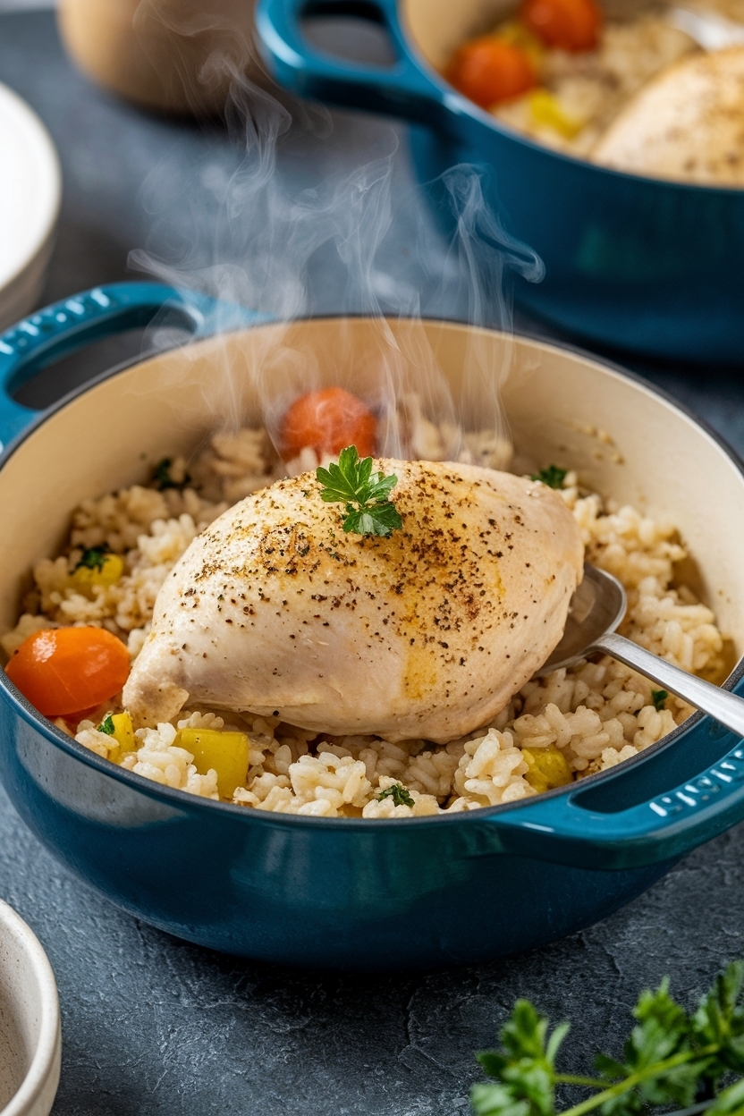 one pot chicken and rice recipe creamy