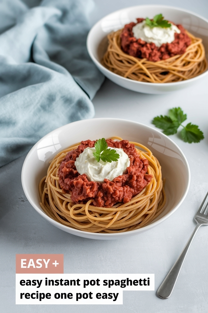 instant pot spaghetti recipe one pot easy