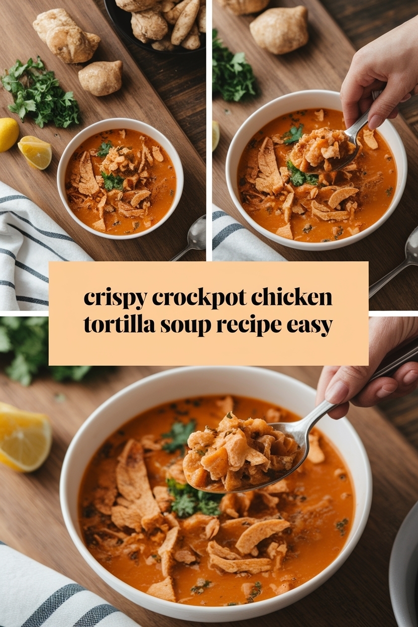 crockpot chicken tortilla soup recipe easy