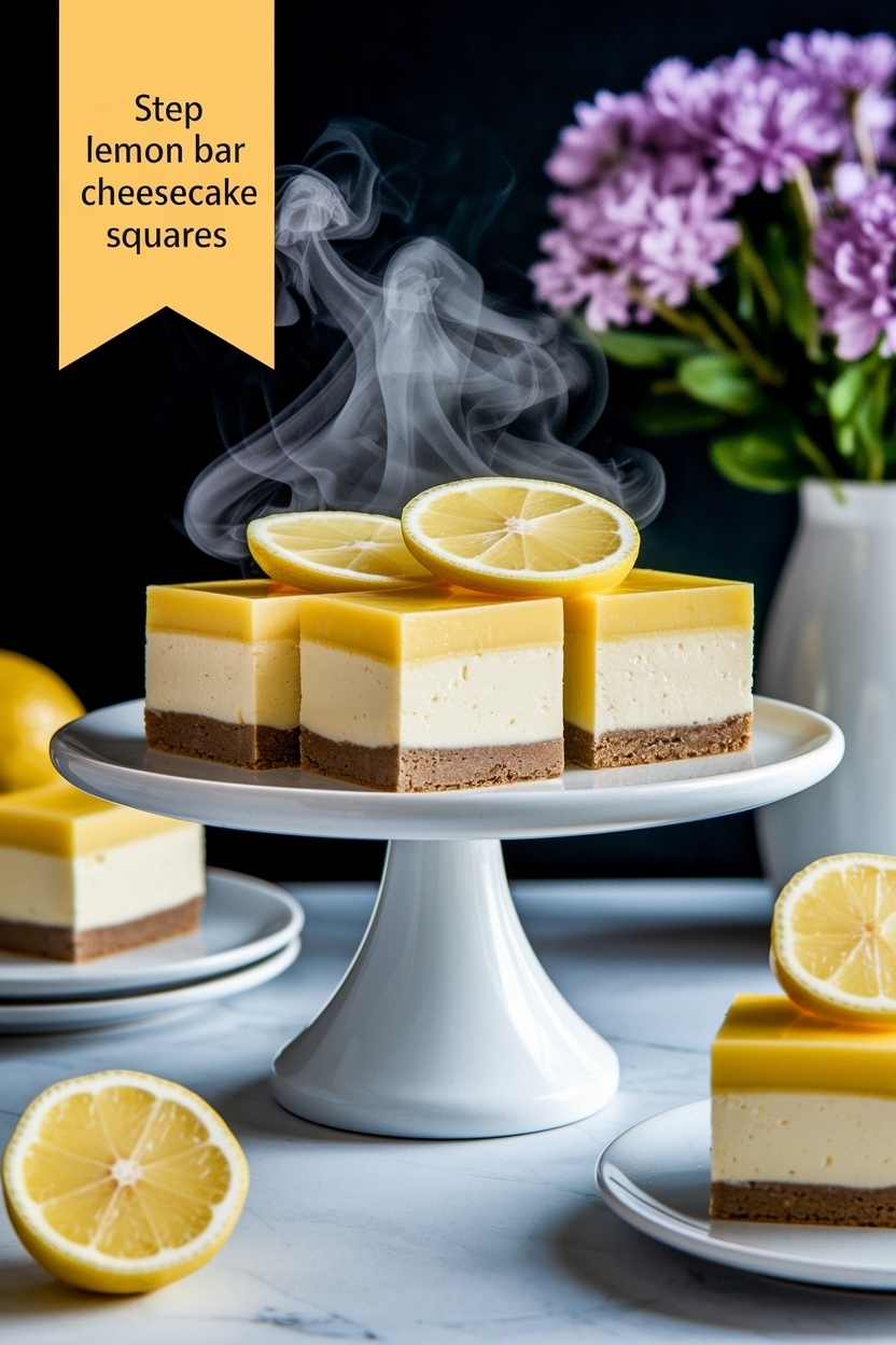 lemon bar cheesecake squares