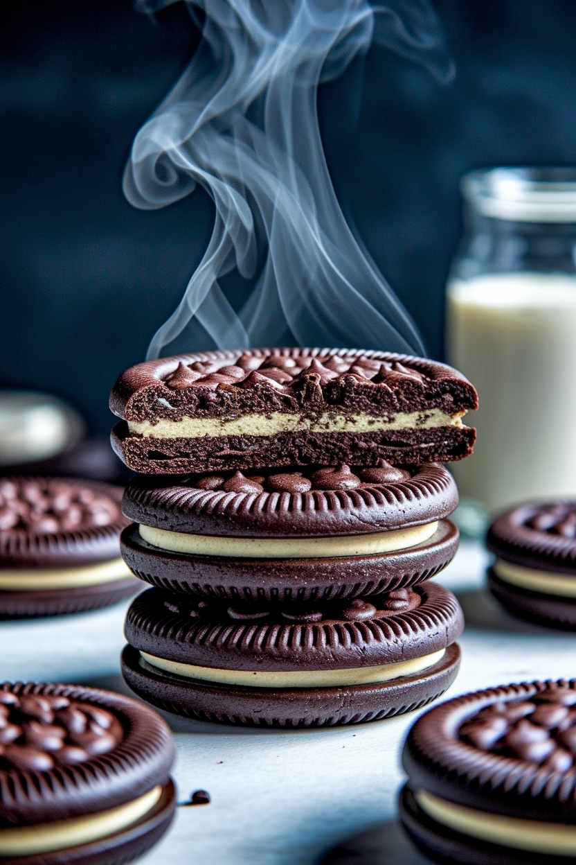 oreo stuffed chocolate chip cookies