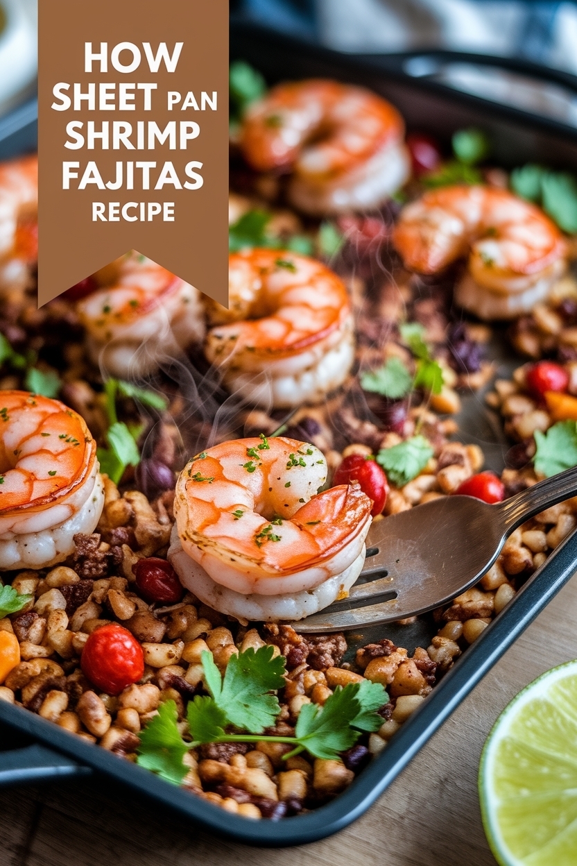 sheet pan shrimp fajitas recipe