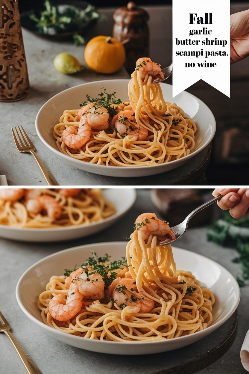 garlic butter shrimp scampi pasta no wine