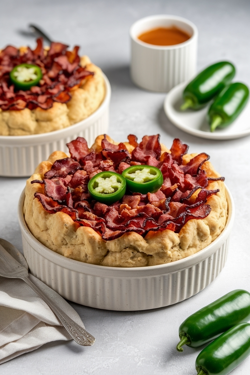 baked jalapeño popper dip with bacon