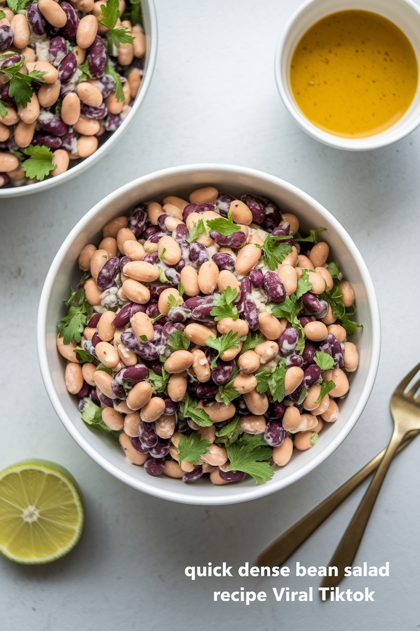 dense bean salad recipe viral tiktok