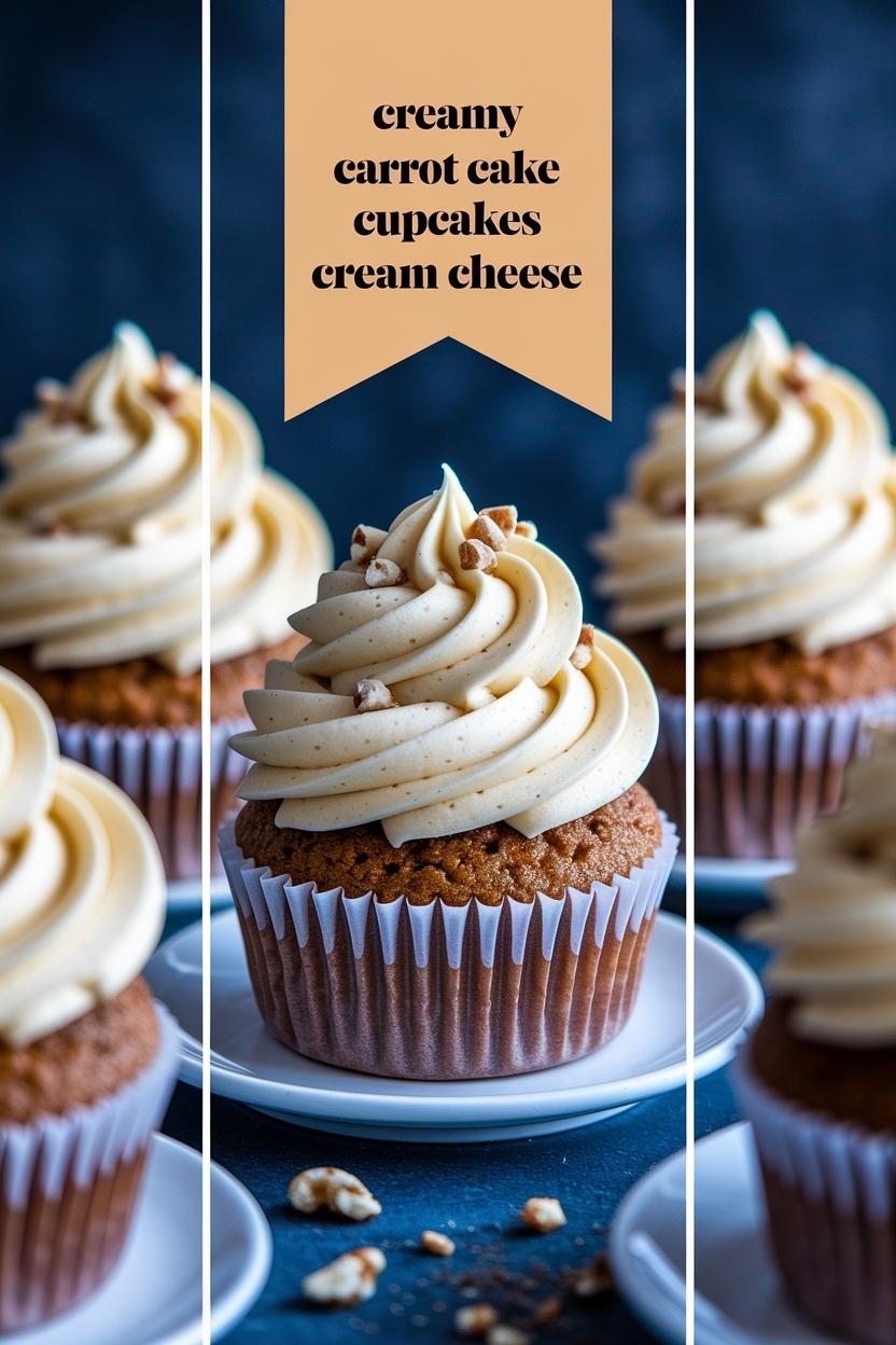 carrot cake cupcakes cream cheese
