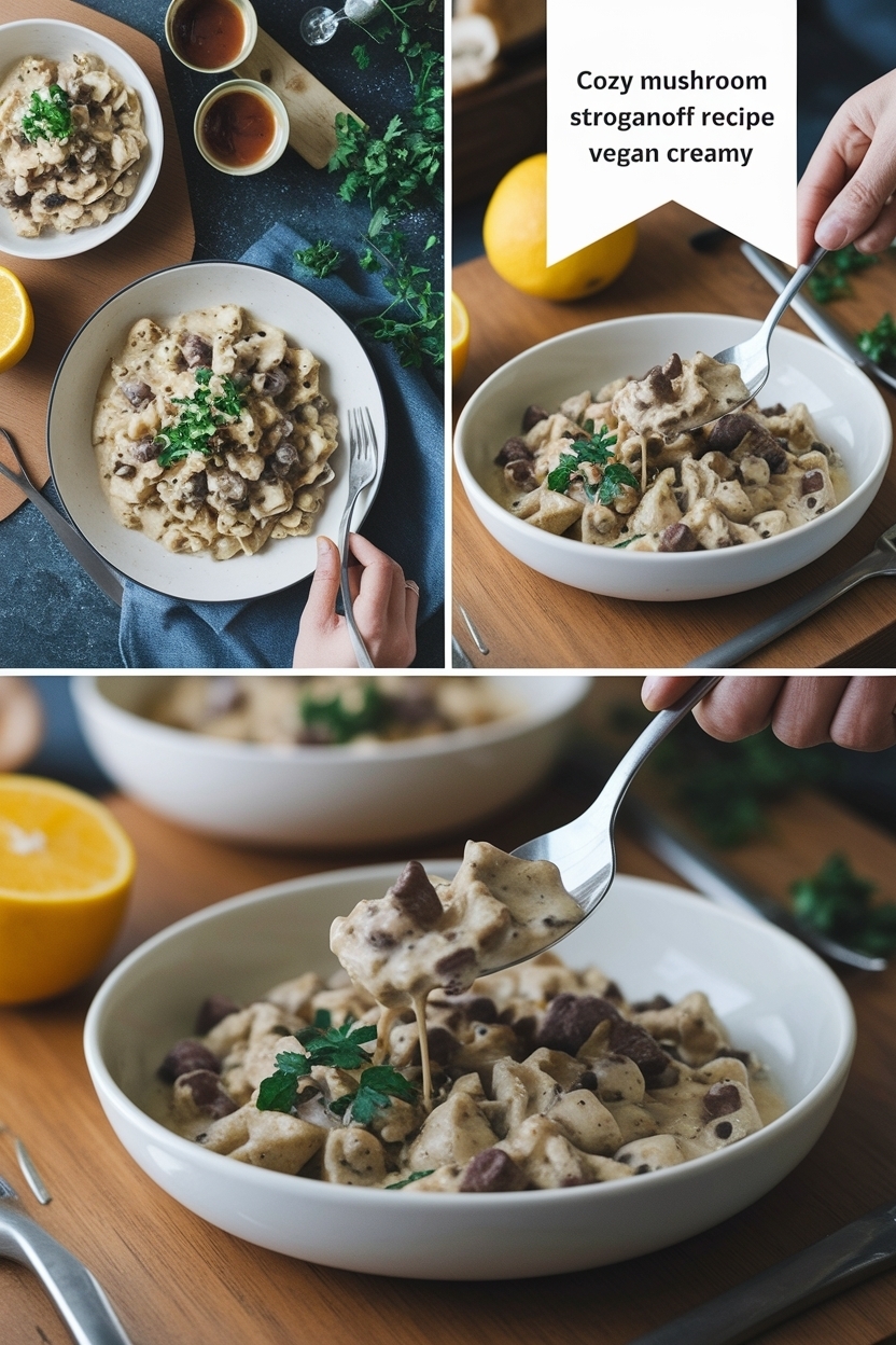 mushroom stroganoff recipe vegan creamy