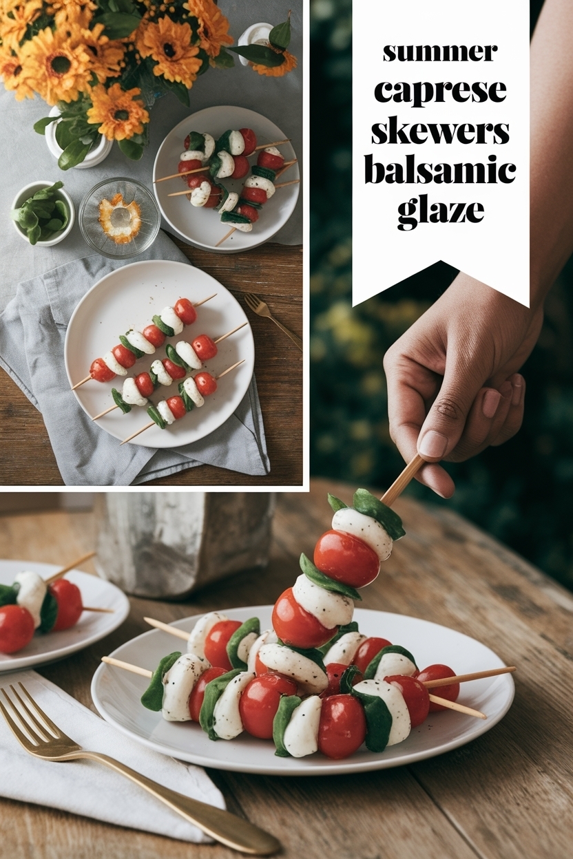 caprese skewers recipe balsamic glaze