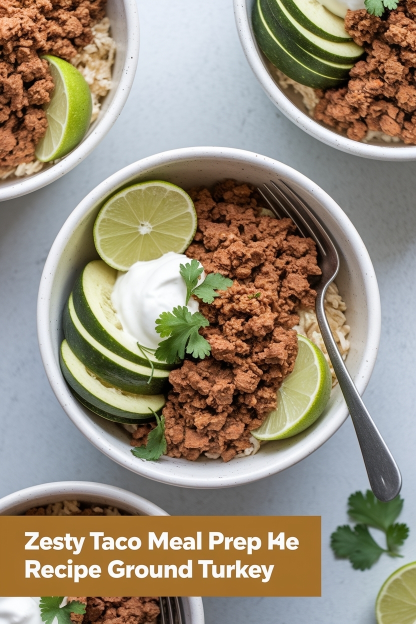 taco meal prep bowls recipe ground turkey