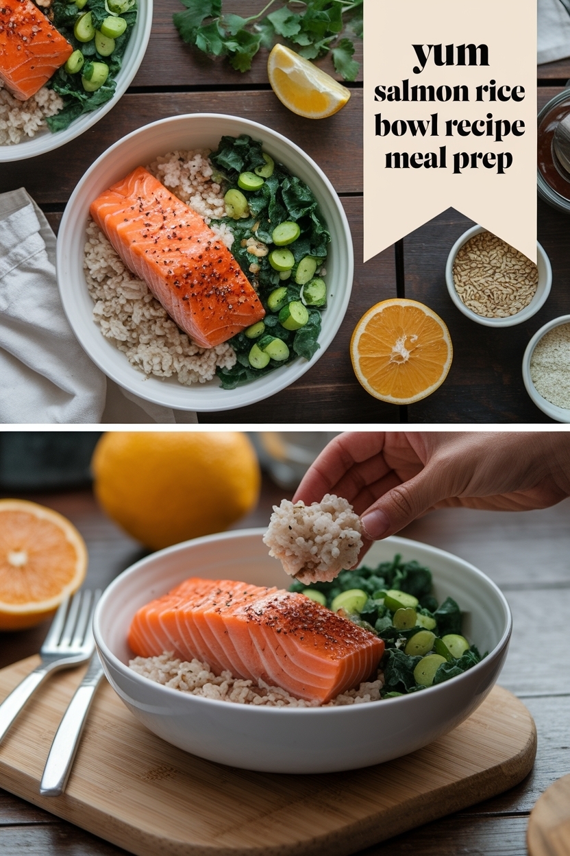 salmon rice bowl recipe meal prep