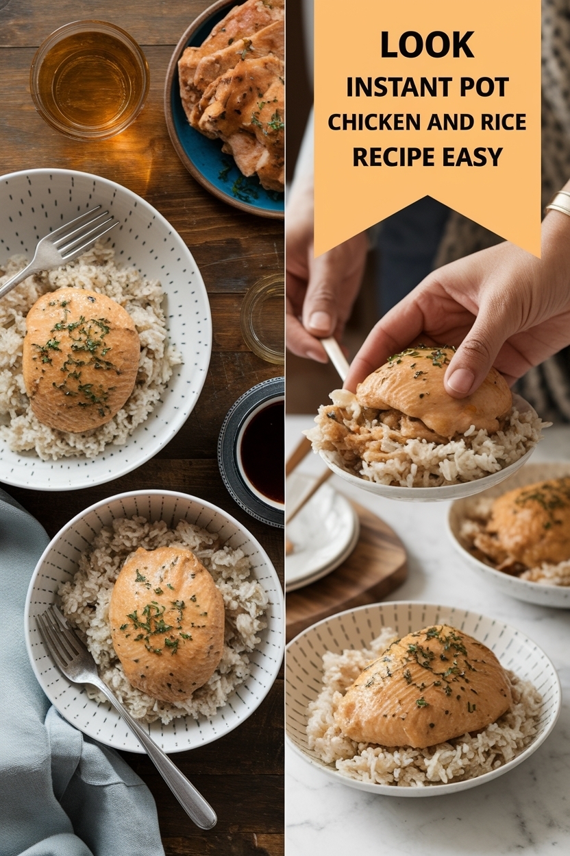 instant pot chicken and rice recipe easy