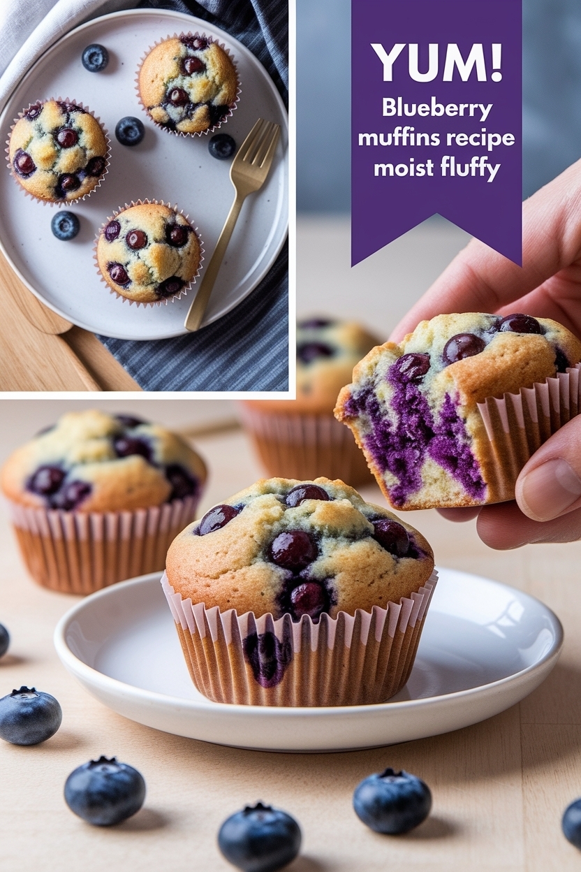 blueberry muffins recipe moist fluffy