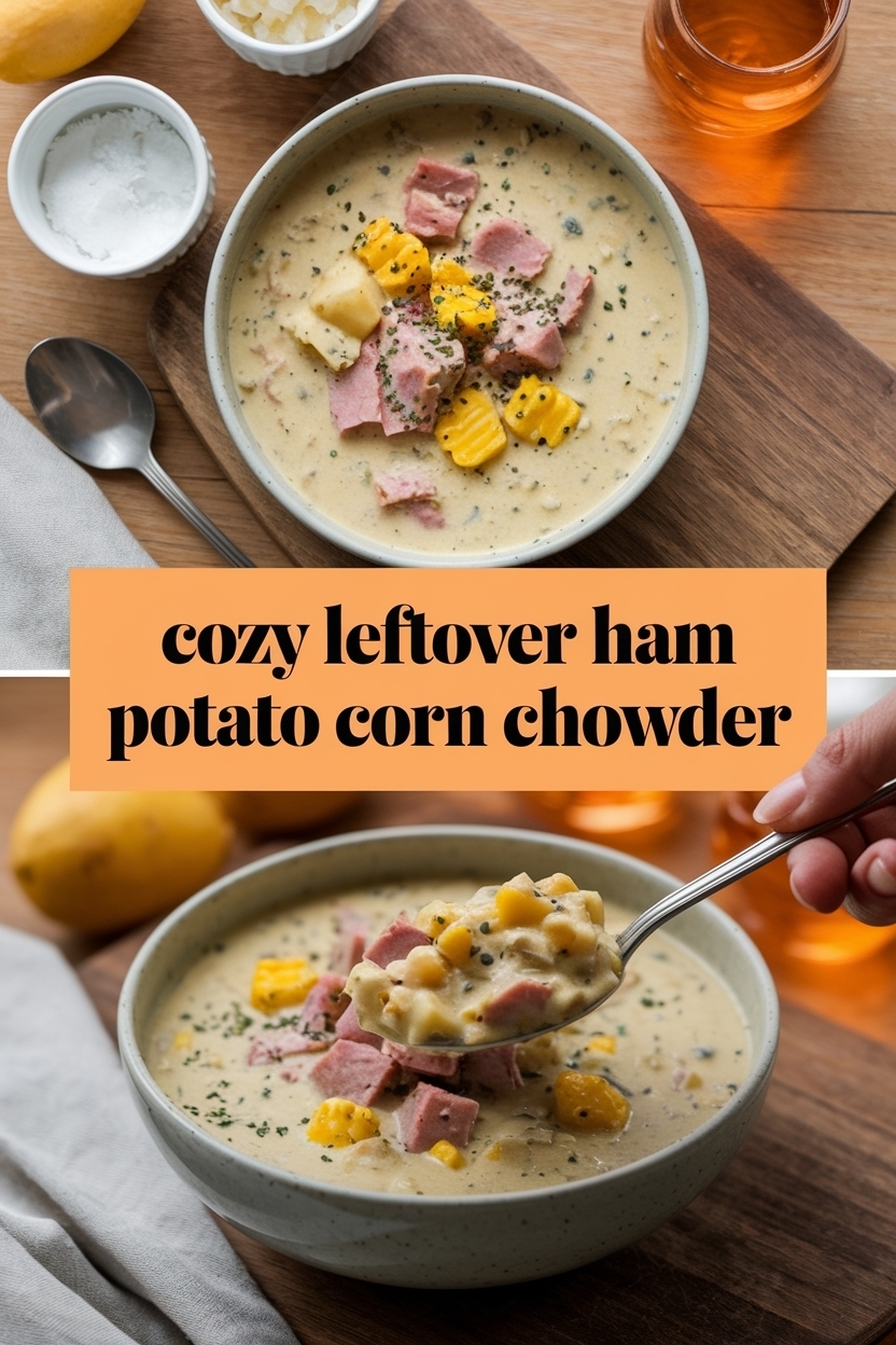 leftover ham potato corn chowder
