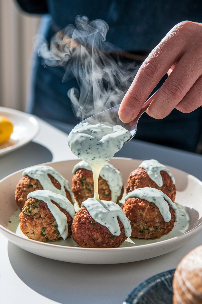 greek meatballs recipe tzatziki sauce