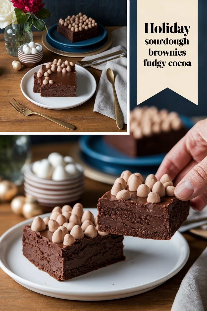 sourdough discard brownies fudgy cocoa