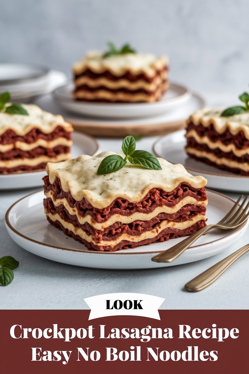 crockpot lasagna recipe easy no boil noodles