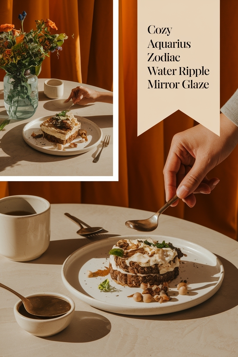 aquarius zodiac water ripple mirror glaze