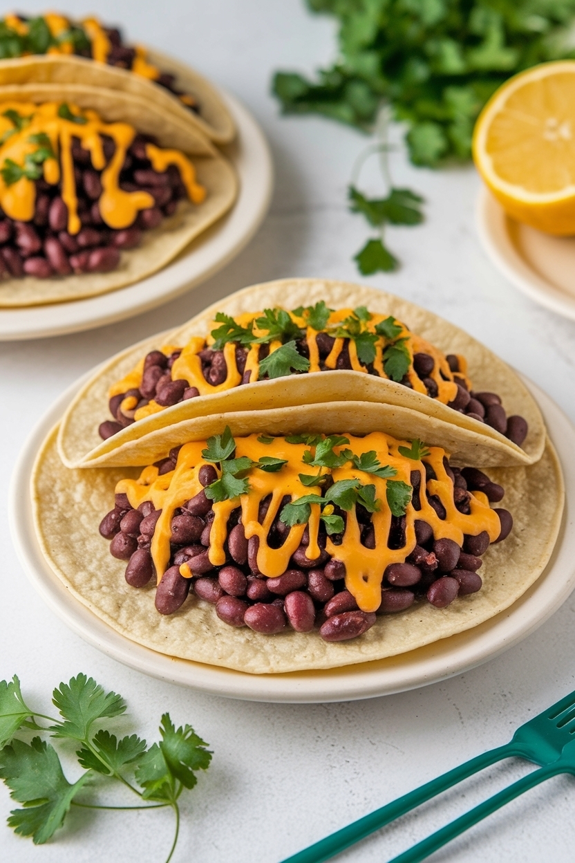 crispy bean and cheese tacos recipe