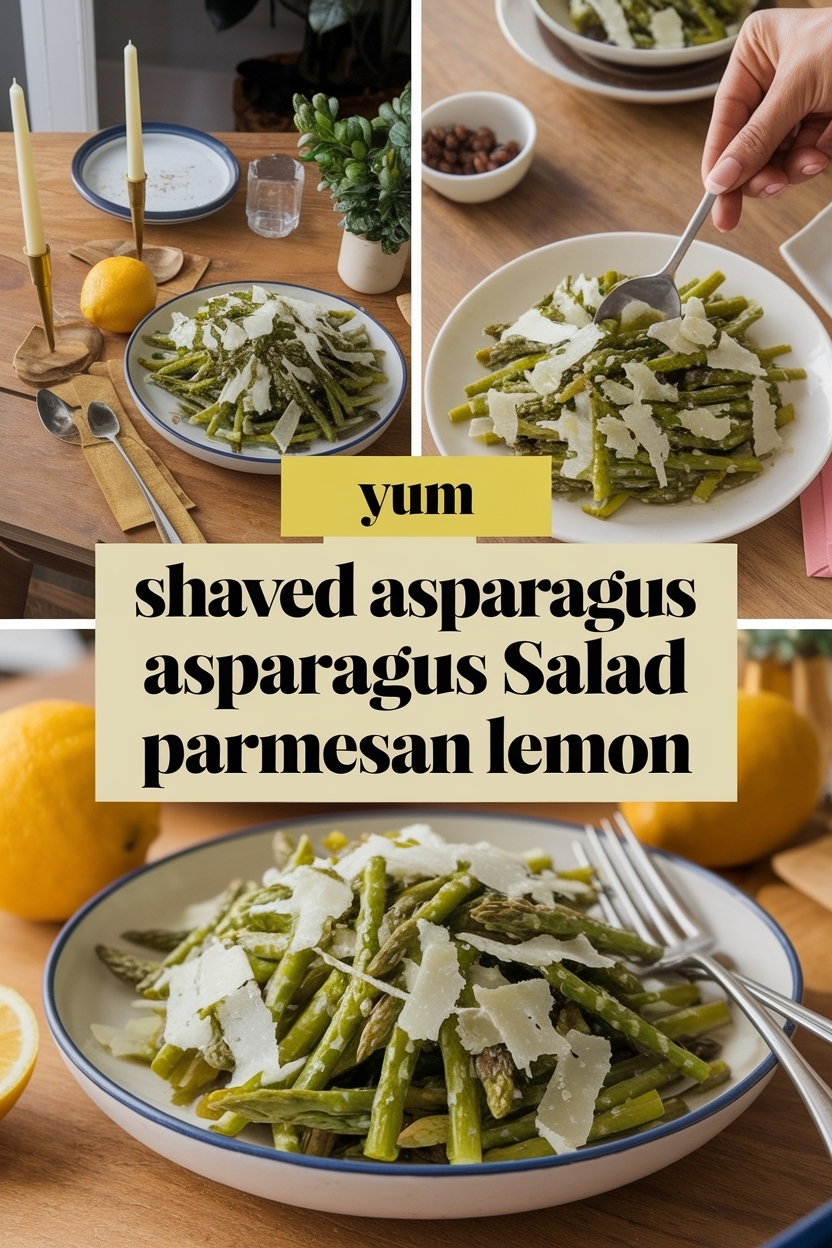 shaved asparagus salad parmesan lemon