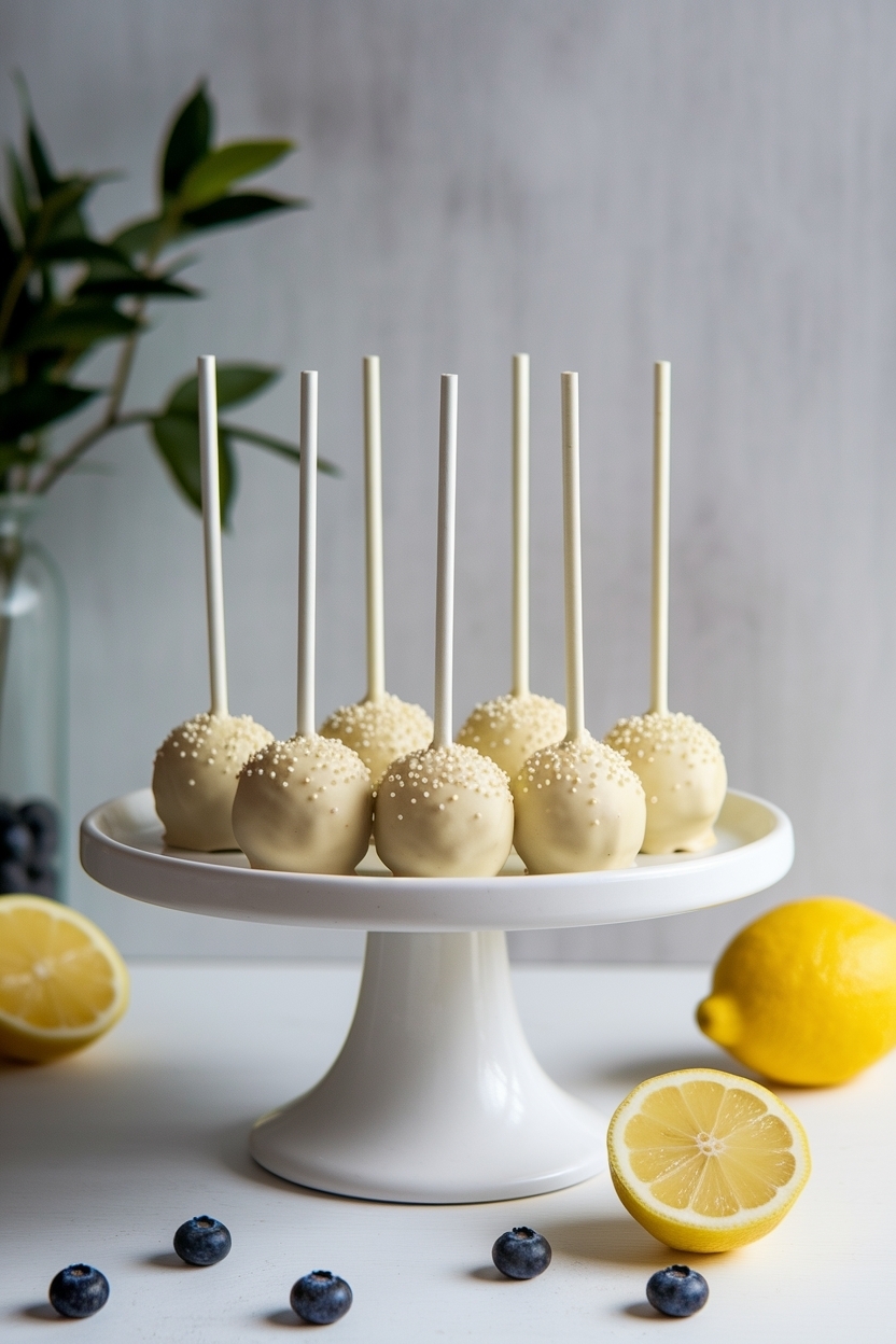 blueberry lemon cake pops baby boy