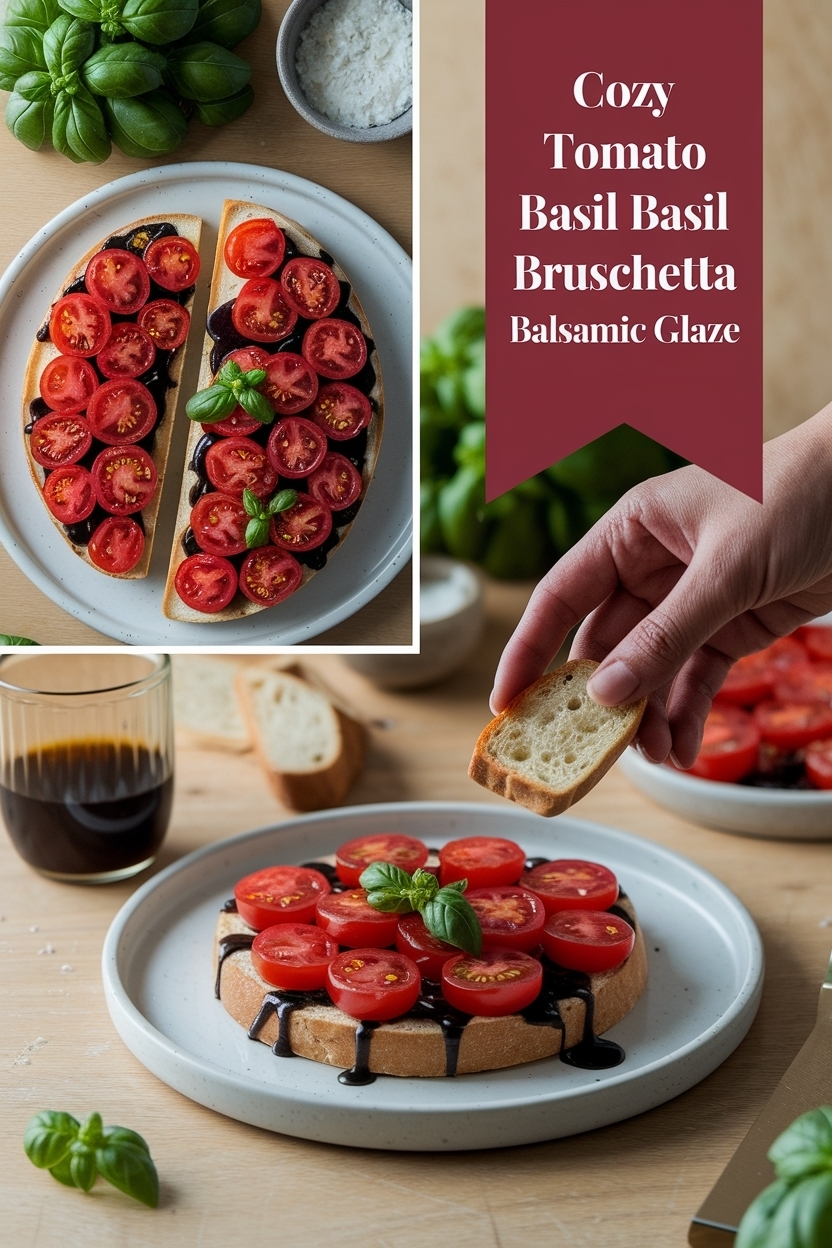 tomato basil bruschetta balsamic glaze