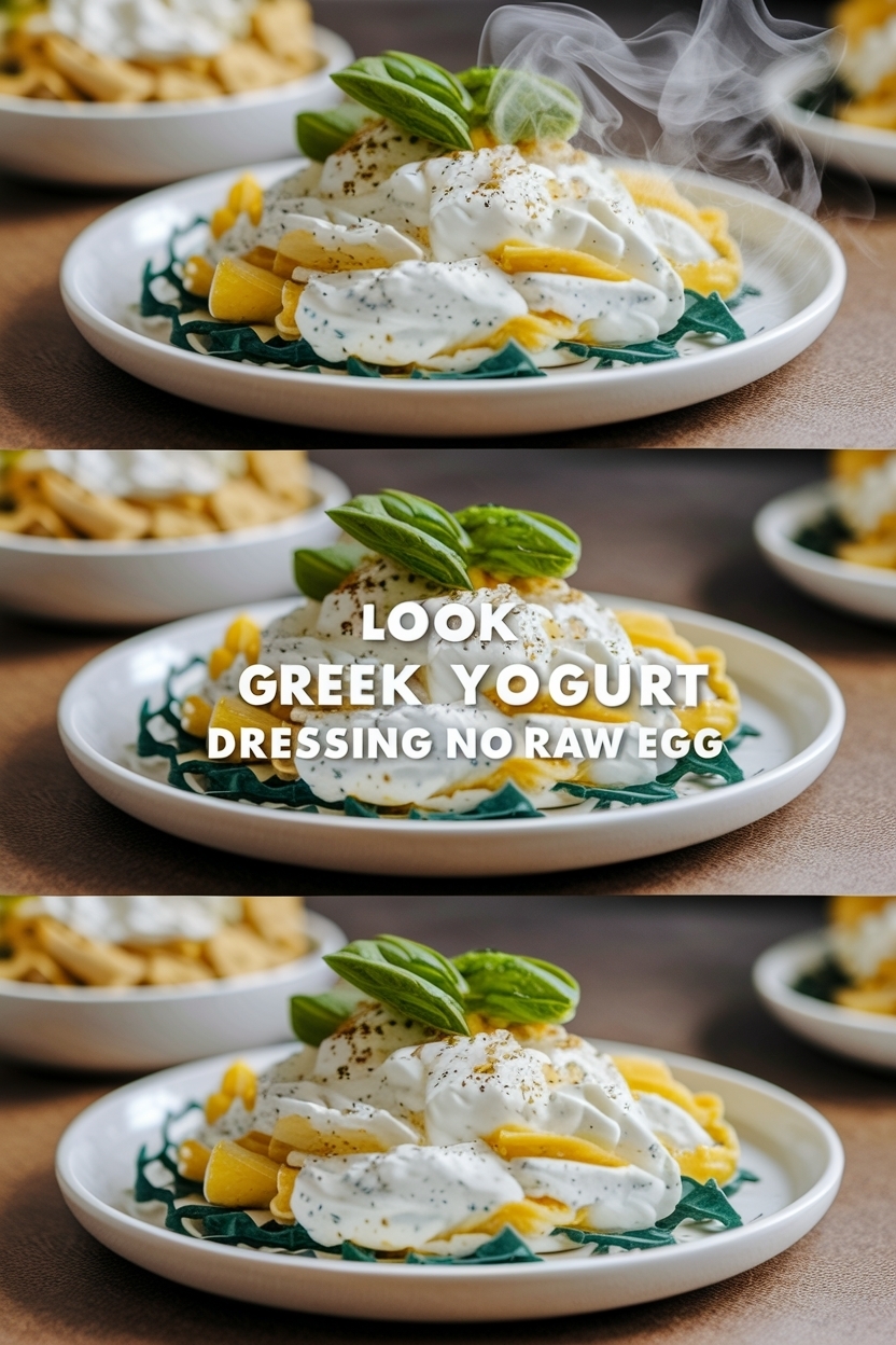 greek yogurt caesar dressing no raw egg