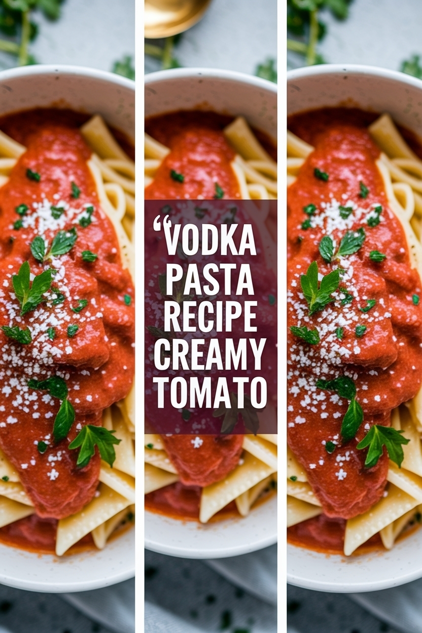 vodka pasta recipe creamy tomato