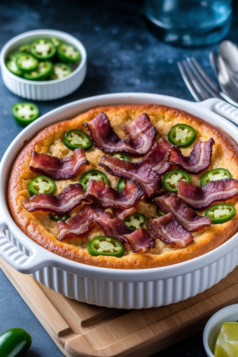 baked jalapeño popper dip with bacon