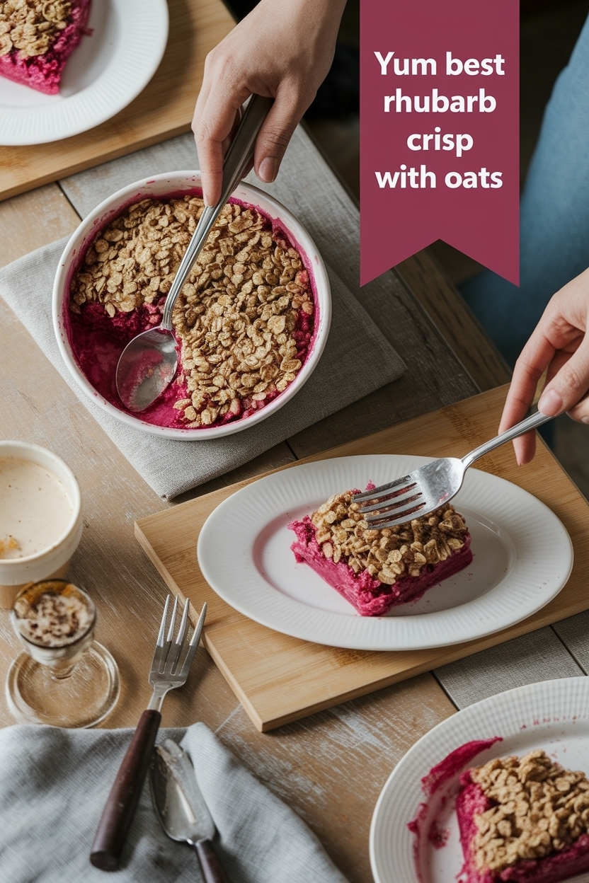 best rhubarb crisp with oats