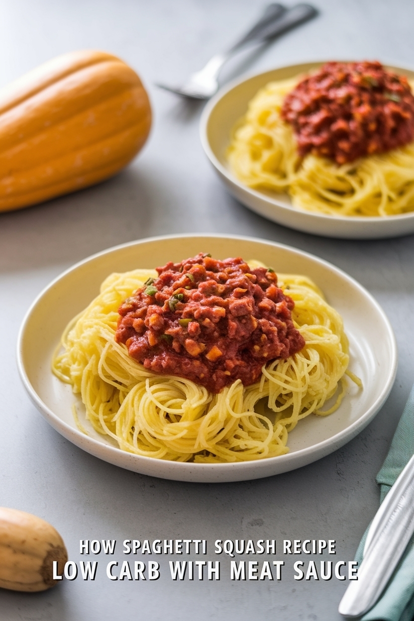 spaghetti squash recipe low carb with meat sauce