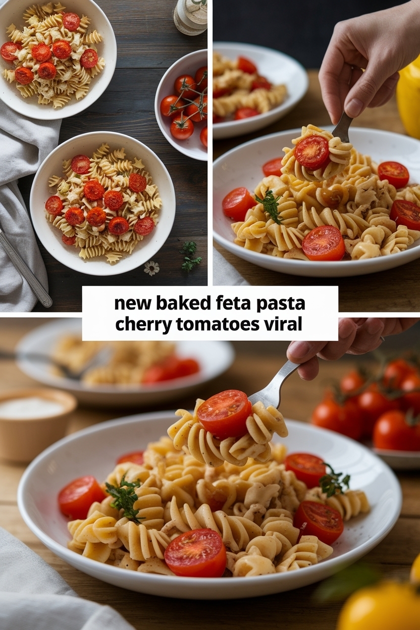 baked feta pasta cherry tomatoes viral