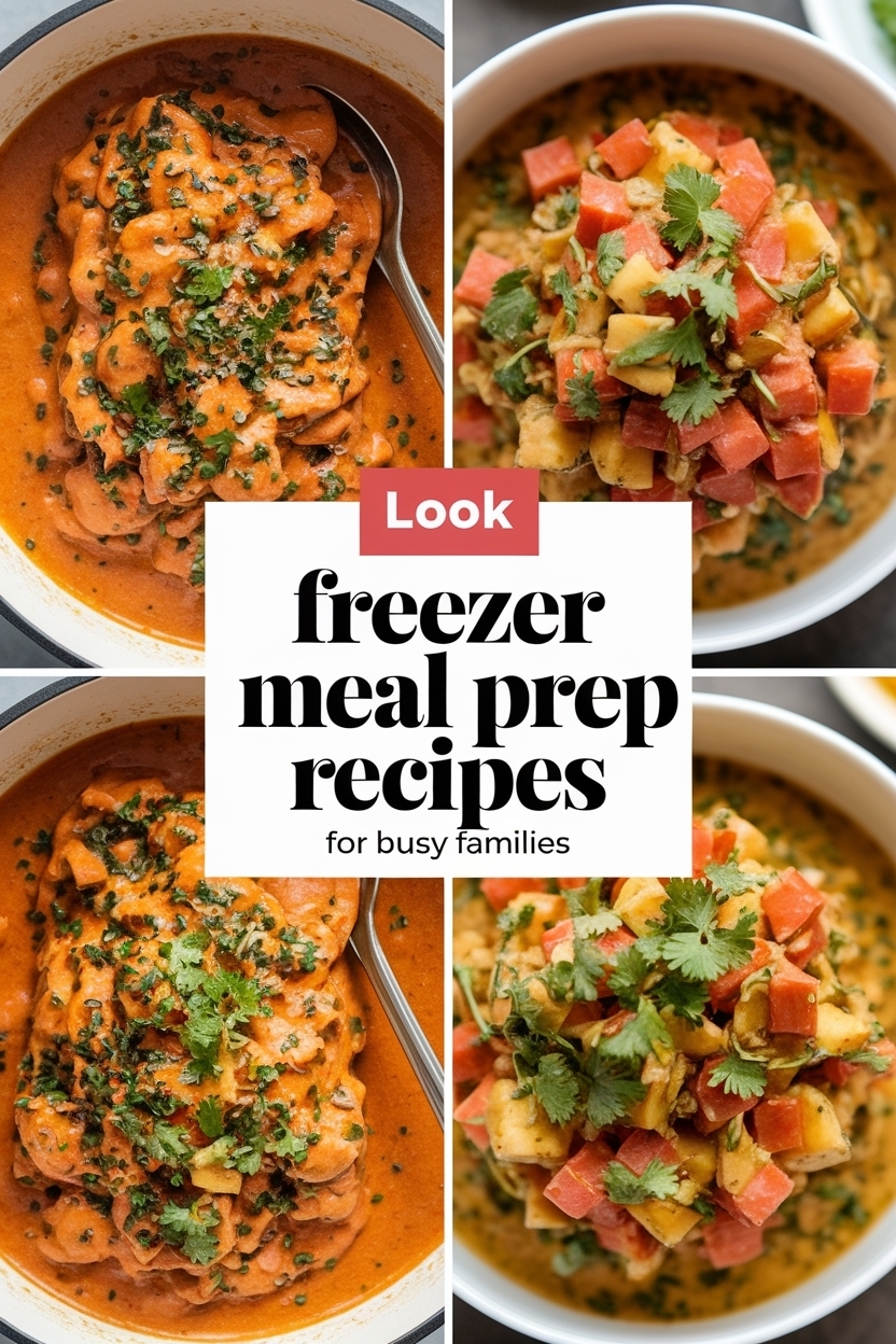 freezer meal prep recipes for busy families