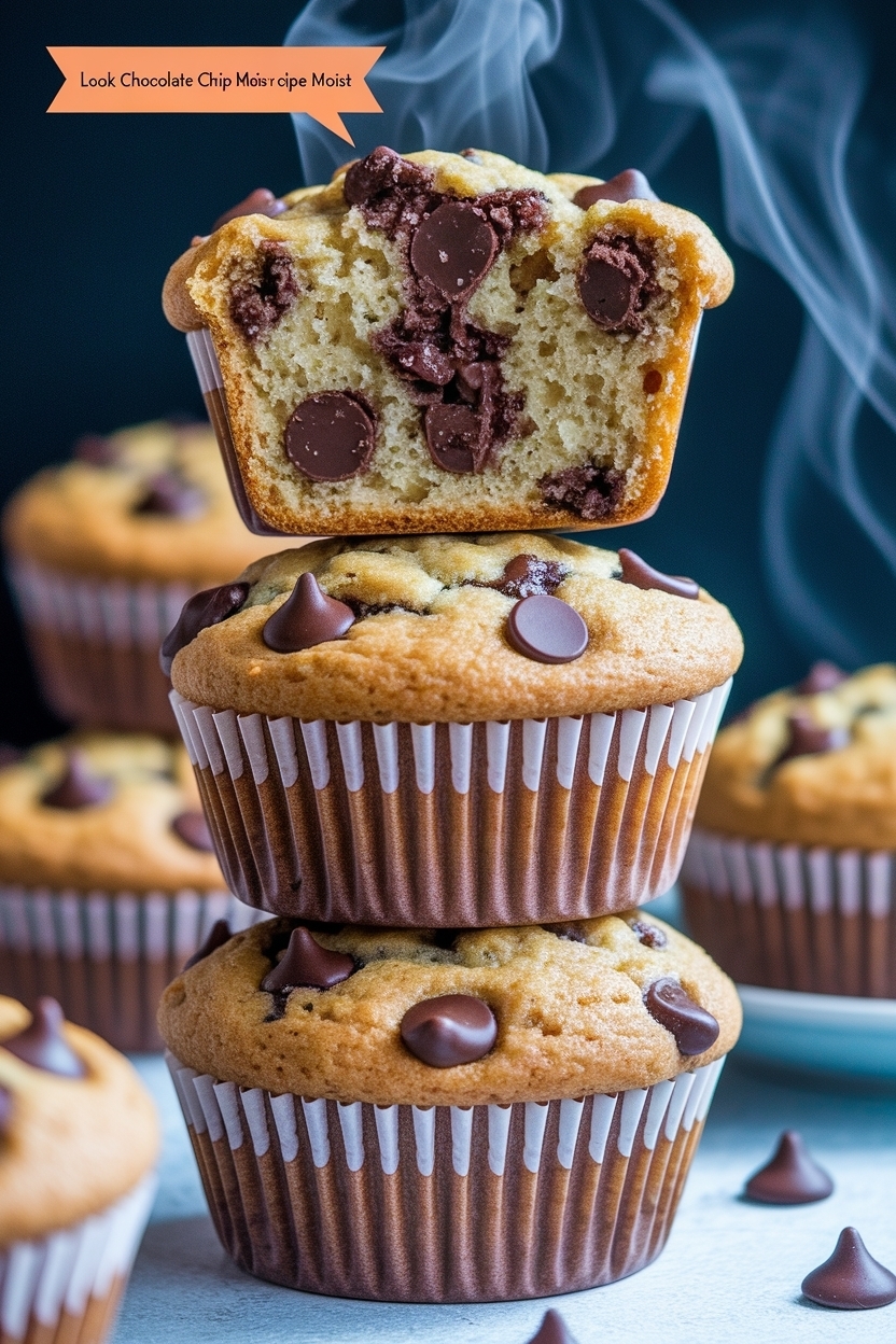 chocolate chip muffins recipe moist