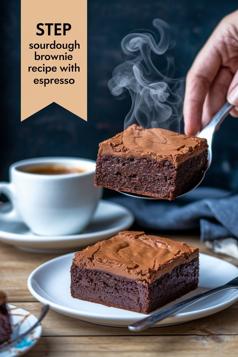sourdough brownie recipe with espresso